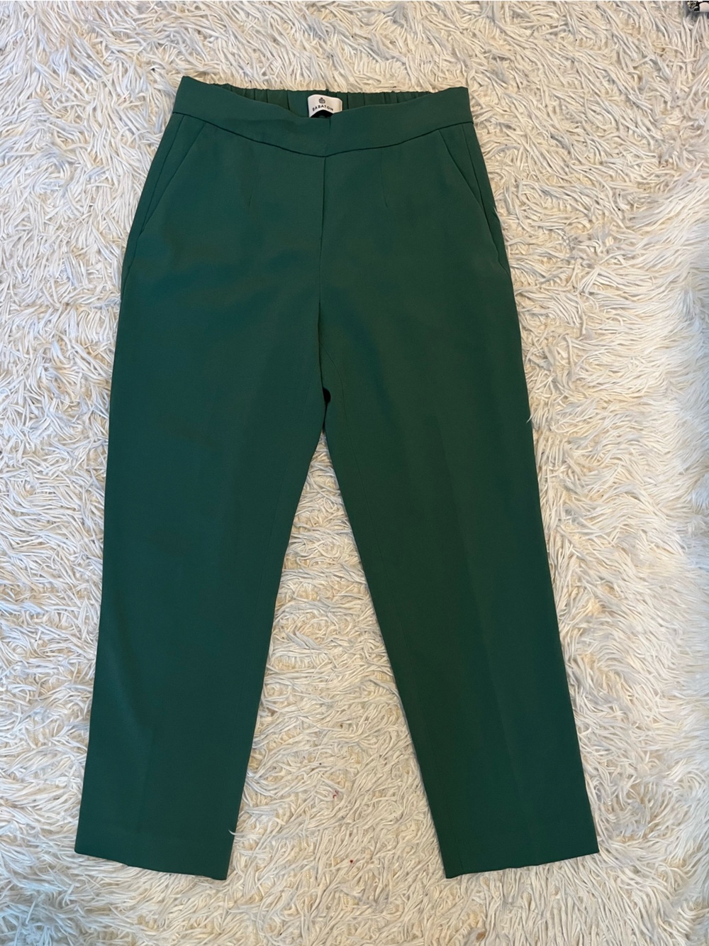 Babaton Green pull on Conan cropped pants size 0